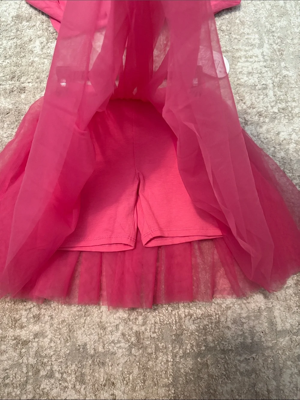 wonder nation Pink Tulle Top & Skort Matching Set size 6-NWT